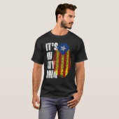 T-shirt C'est Dans Mon Adn Drapeau Catalogne Catalan (Devant entier)