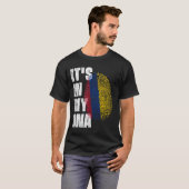T-shirt C'EST DANS MON ADN Drapeau Colombie (Devant entier)