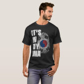 T-shirt C'EST DANS MON ADN Drapeau Corée (Devant entier)