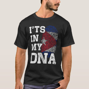 T-shirt C'est dans mon ADN Drapeau Cubain Fier Cuba