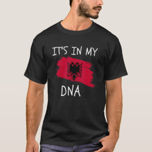 T-shirt C'est dans mon ADN Drapeau de l'Albanie Racines al