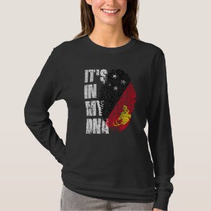T-shirt C'est Dans Mon Adn Drapeau De Papouasie-Nouvelle-G