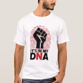 T-shirt C'est dans mon ADN drapeau de Pologne Empreinte di (Devant)