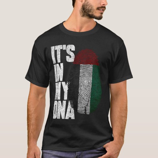 T-shirt C'est dans mon ADN Drapeau des Emirats Arabes Unis (Devant)