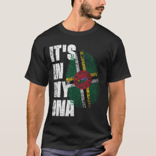 T-shirt C'EST DANS MON ADN Drapeau Dominique