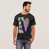 T-shirt C'EST DANS MON ADN, Drapeau Drapeau Drapeau Drapea (Devant entier)