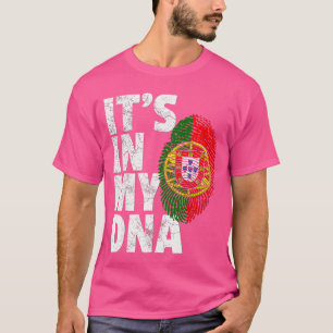 T-shirt C'est dans mon ADN Drapeau du Portugal Hommes Femm