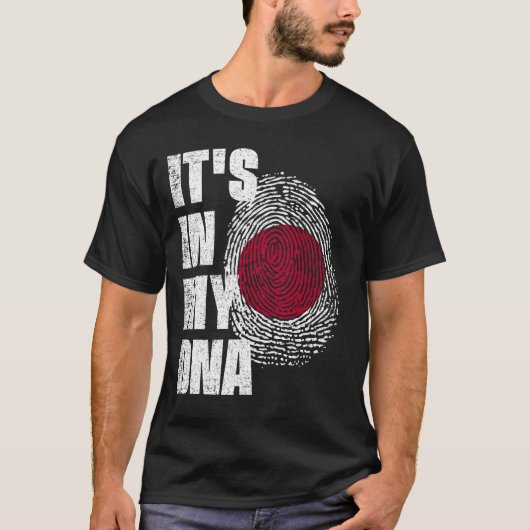 T-shirt C'EST DANS MON ADN Drapeau Japon (Devant)