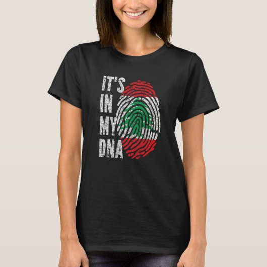 T-shirt C'est Dans Mon Adn Drapeau Liban Libanais (Devant)