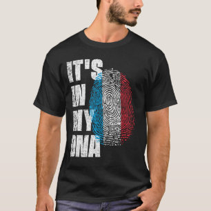 T-shirt C'EST DANS MON ADN Drapeau Luxembourg