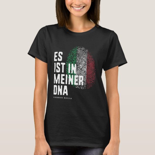 T-shirt C'EST DANS MON ADN Drapeau Luxembourg (Devant)