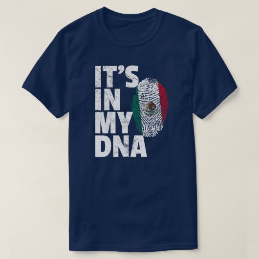 T-shirt C'est dans mon ADN Drapeau mexicain Cinco De Mayo (Design devant)