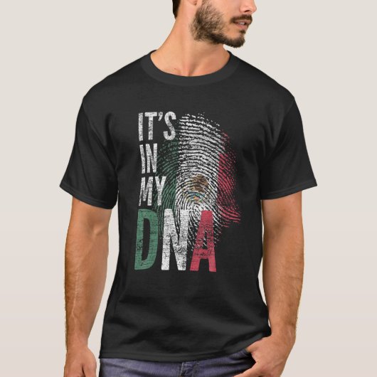 T-shirt C'est dans mon ADN drapeau mexicain La fierté de l (Devant)