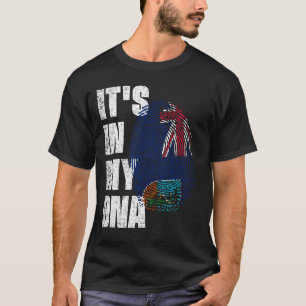 T-shirt C'EST DANS MON ADN Drapeau Montserrat