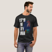 T-shirt C'EST DANS MON ADN Drapeau Montserrat (Devant entier)