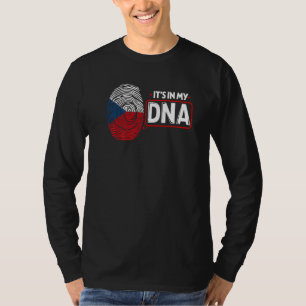T-shirt C'est dans mon ADN Drapeau national Tchèque Patrio