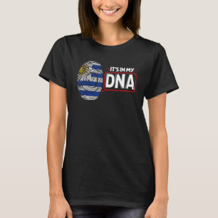 T-shirt C'est dans mon ADN Drapeau national uruguayen patr