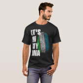 T-shirt C'EST DANS MON ADN Drapeau Ouzbékistan (Devant entier)
