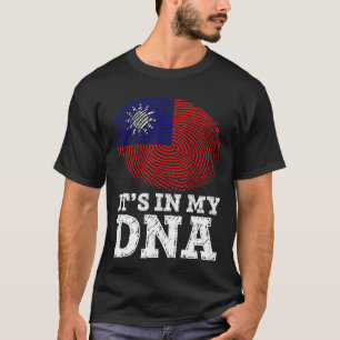 T-shirt C'est dans mon ADN Drapeau taïwanais Fiers d'Asie