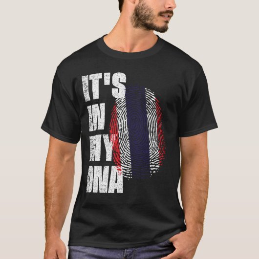 T-shirt C'EST DANS MON ADN Drapeau Thaïlande (Devant)