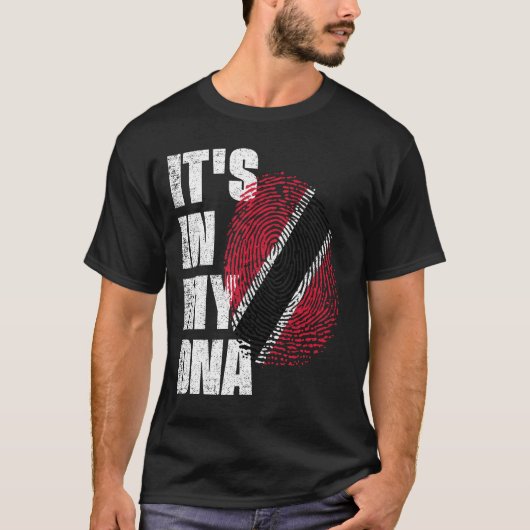 T-shirt C'EST DANS MON ADN Drapeau Trinité-et-Tobago (Devant)