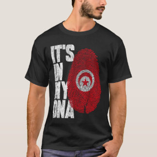 T-shirt C'est dans mon ADN Drapeau Tunisien Fière Tunisie