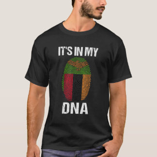 T-shirt C'est dans mon ADN Drapeau Zambien Cadeaux Zambien