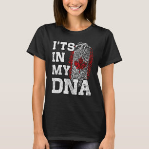 T-shirt C'est dans mon ADN Empreinte digitale canadienne F