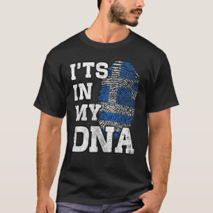 T-shirt C'est dans mon ADN empreinte grecque Fier drapeau