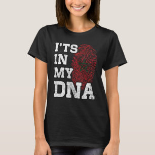 T-shirt C'est dans mon ADN Empreinte Marocaine Fière du Ma
