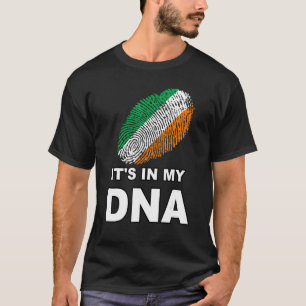 T-shirt C'est dans mon ADN empreintes digitales Irlande Dr