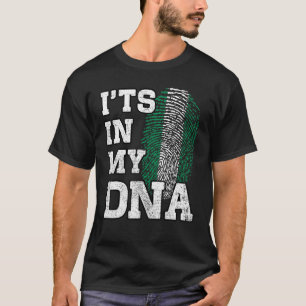 T-shirt C'est dans mon ADN, empreintes digitales nigériane