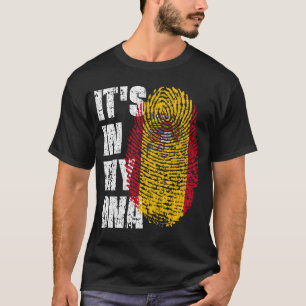 T-shirt C'EST DANS MON ADN Espagne Drapeau Garçon cadeau f