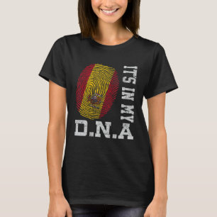 T-shirt C'est dans mon ADN espagnol empreintes digitales F