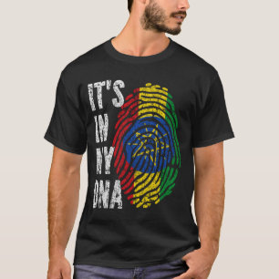 T-shirt C'EST DANS MON ADN Éthiopie Drapeau Hommes Femmes