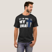 T-shirt C'est dans mon ADN Finlande Drapeau Empreinte Homm (Devant entier)