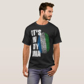 T-shirt C'EST DANS MON ADN Flag Sierra Leone (Devant entier)