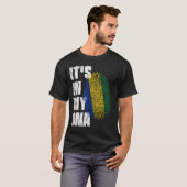 T-shirt C'EST DANS MON ADN Gabon Drapeau (Devant entier)