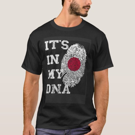 T-shirt C'Est Dans Mon ADN Génétique Japonaise Racines Jap (Devant)