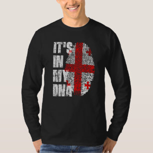 T-shirt C'est dans mon Adn Géorgie Drapeau géorgien