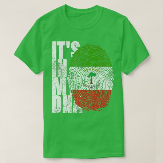 T-shirt C'est dans mon ADN Guinée Équatoriale Graphique Dr (Design devant)