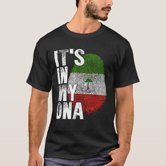 T-shirt C'est dans mon ADN Guinée Équatoriale Graphique Dr (Devant)