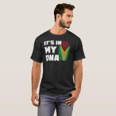 T-shirt C'est dans mon ADN Guyana Drapeau Drapeau Drapeau (Devant entier)