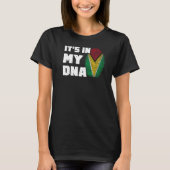 T-shirt C'est dans mon ADN Guyana Drapeau Drapeau Drapeau  (Devant)