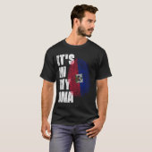 T-shirt C'EST DANS MON ADN Haïti Drapeau (Devant entier)