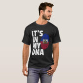 T-shirt C'Est Dans Mon Adn Haïti Haïti Drapeau Fierté Pays (Devant entier)