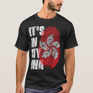 T-shirt C'EST DANS MON ADN Hong Kong Drapeau cadeau garçon