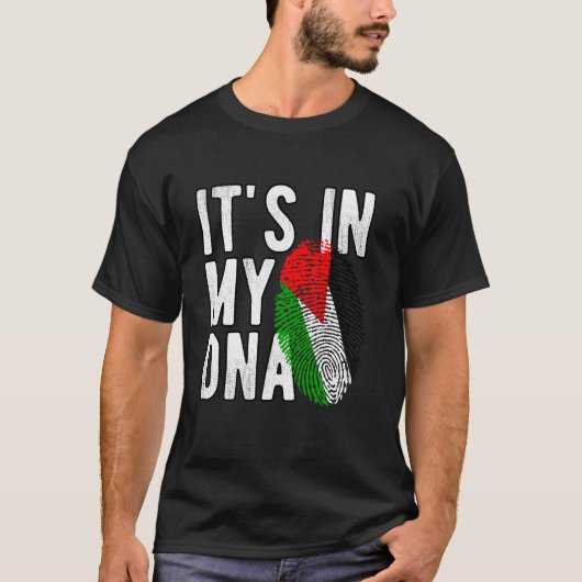 T-shirt C'est dans mon ADN Identité d'empreinte digitale d (Devant)