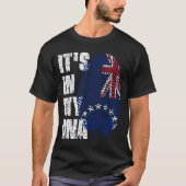 T-shirt C'EST DANS MON ADN Îles Cook Drapeau Cadeau Garçon (Devant)