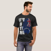 T-shirt C'EST DANS MON ADN Îles Cook Drapeau Cadeau Garçon (Devant entier)